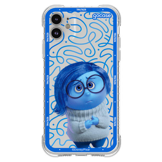 Capinha para celular  Divertidamente - Tristeza Borda