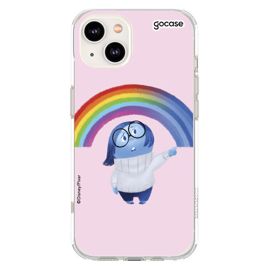 Capinha para celular Divertidamente - Tristeza arco íris