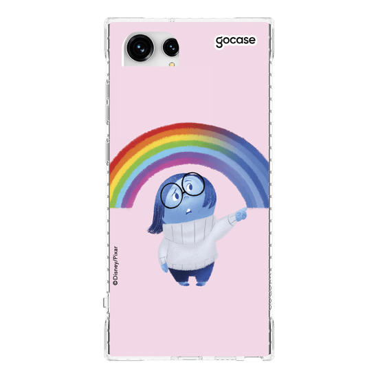 Capinha para celular Divertidamente - Tristeza arco íris