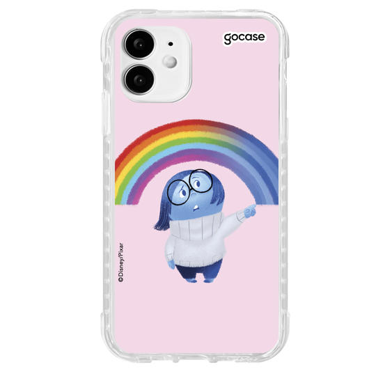 Capinha para celular Divertidamente - Tristeza arco íris