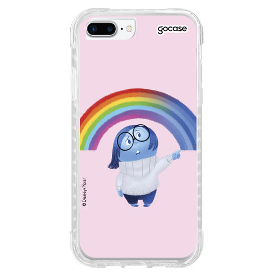 Capinha para celular Divertidamente - Tristeza arco íris