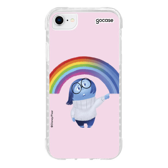 Capinha para celular Divertidamente - Tristeza arco íris