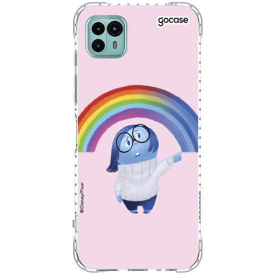 Capinha para celular Divertidamente - Tristeza arco íris