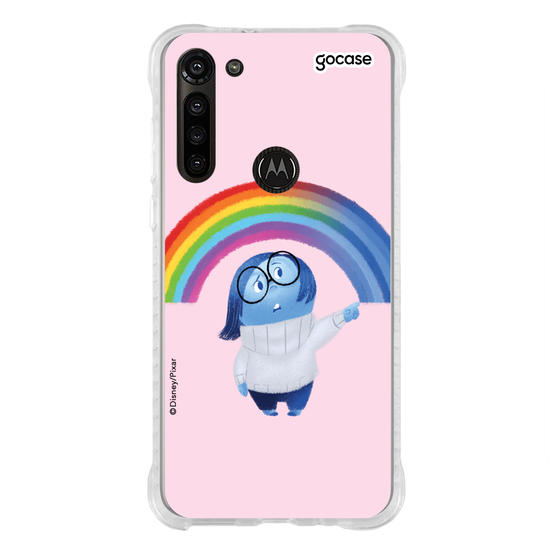 Capinha para celular Divertidamente - Tristeza arco íris