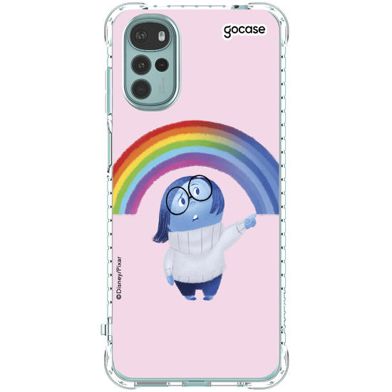 Capinha para celular Divertidamente - Tristeza arco íris