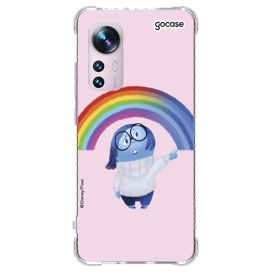 Capinha para celular Divertidamente - Tristeza arco íris