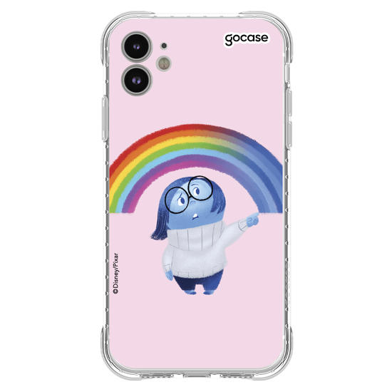Capinha para celular Divertidamente - Tristeza arco íris