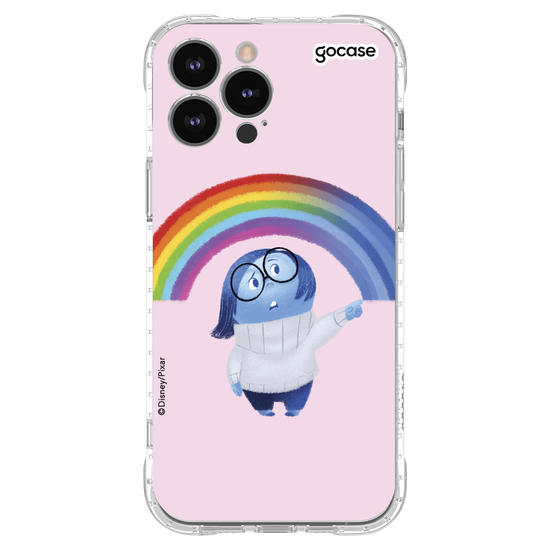Capinha para celular Divertidamente - Tristeza arco íris