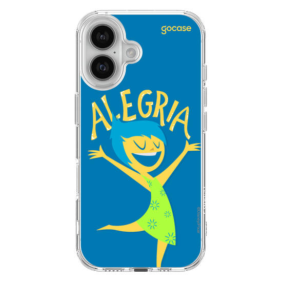 Capinha para celular  Divertidamente - Alegria Lettering
