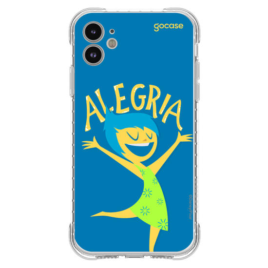 Capinha para celular  Divertidamente - Alegria Lettering
