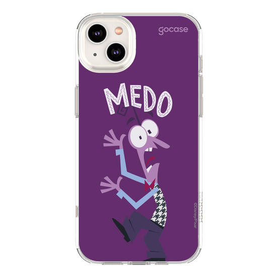 Capinha para celular  Divertidamente - Medo Lettering