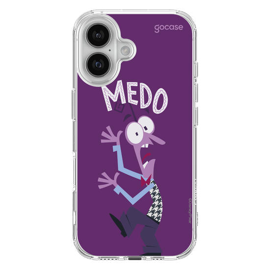 Capinha para celular  Divertidamente - Medo Lettering