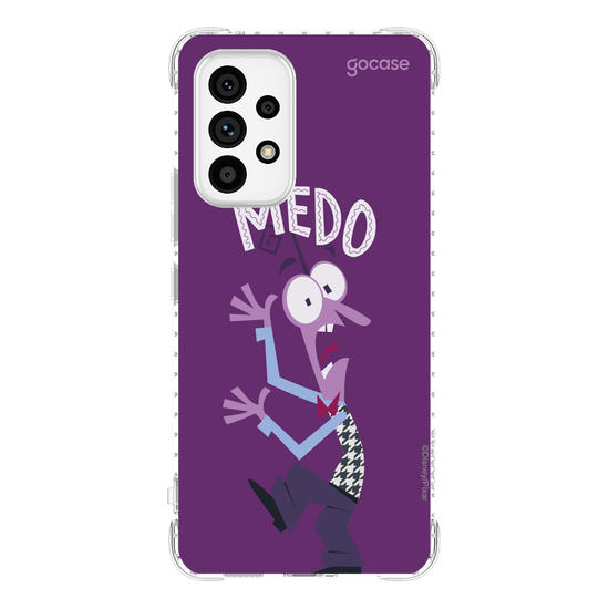 Capinha para celular  Divertidamente - Medo Lettering