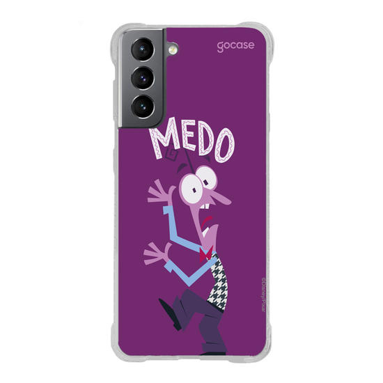 Capinha para celular  Divertidamente - Medo Lettering