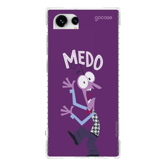 Capinha para celular  Divertidamente - Medo Lettering
