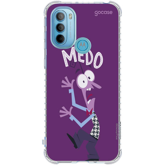 Capinha para celular  Divertidamente - Medo Lettering
