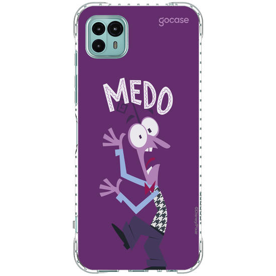 Capinha para celular  Divertidamente - Medo Lettering