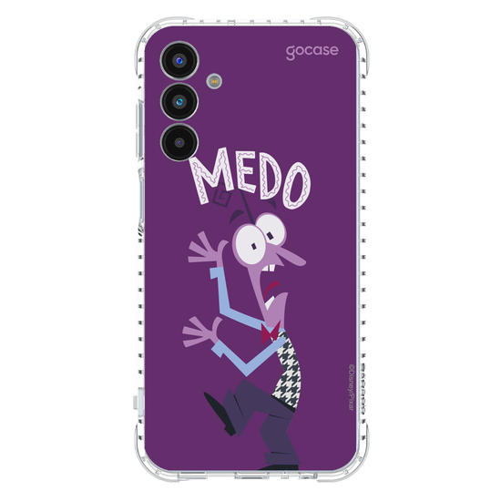 Capinha para celular  Divertidamente - Medo Lettering