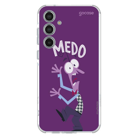 Capinha para celular  Divertidamente - Medo Lettering