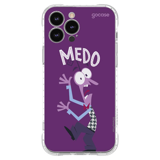 Capinha para celular  Divertidamente - Medo Lettering