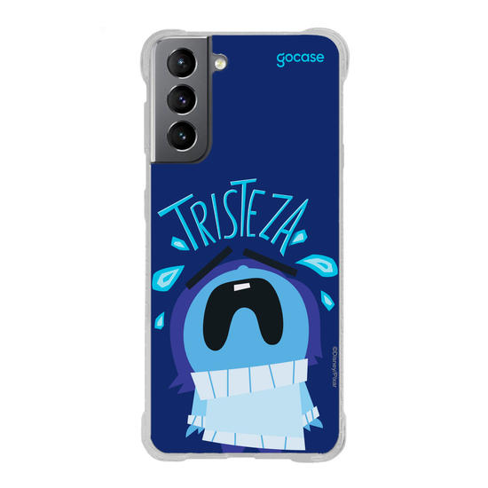Capinha para celular  Divertidamente - Tristeza Lettering