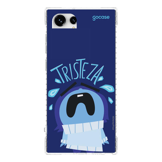 Capinha para celular  Divertidamente - Tristeza Lettering