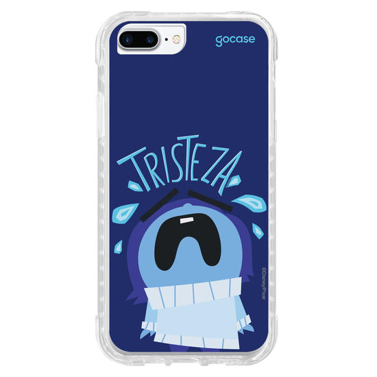 Capinha para celular  Divertidamente - Tristeza Lettering