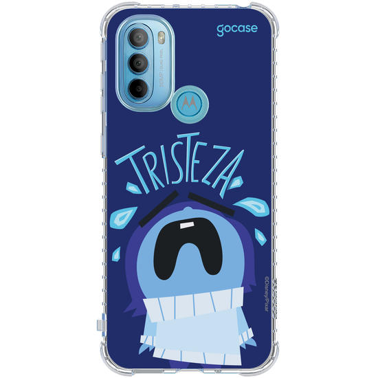 Capinha para celular  Divertidamente - Tristeza Lettering