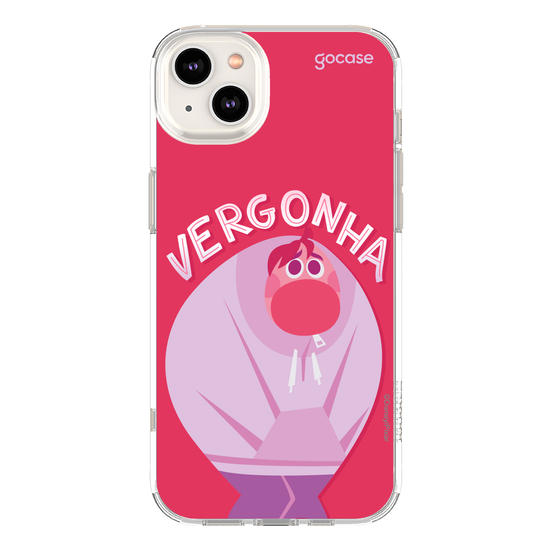 Capinha para celular  Divertidamente - Vergonha Lettering