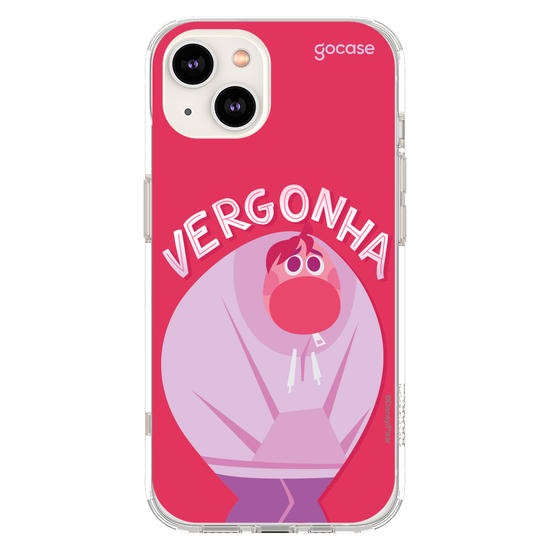 Capinha para celular  Divertidamente - Vergonha Lettering