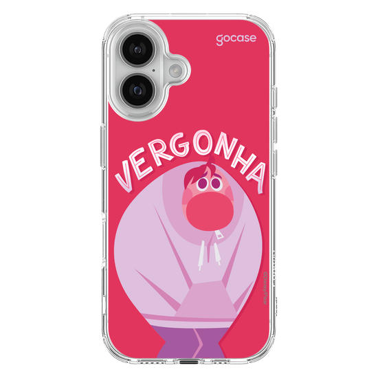 Capinha para celular  Divertidamente - Vergonha Lettering