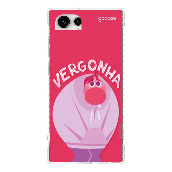 Capinha para celular  Divertidamente - Vergonha Lettering