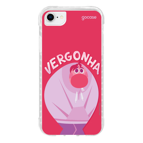 Capinha para celular  Divertidamente - Vergonha Lettering