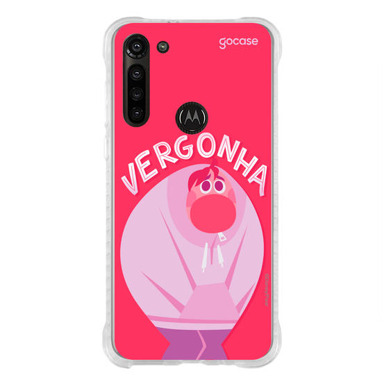 Capinha para celular  Divertidamente - Vergonha Lettering