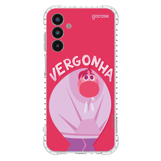 Capinha para celular  Divertidamente - Vergonha Lettering