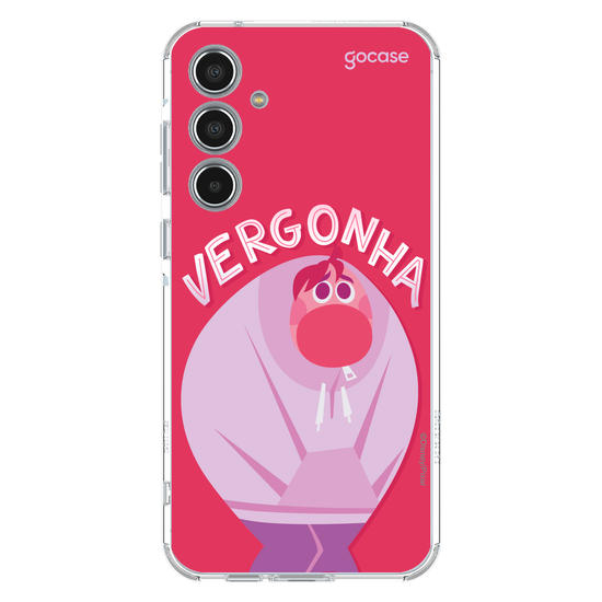Capinha para celular  Divertidamente - Vergonha Lettering