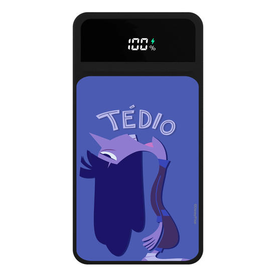 Carregador Portátil Turbo 10000mah Preto - Divertidamente - Tédio Lettering