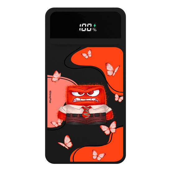 Carregador Portátil Turbo 10000mah Preto - Divertidamente - Butterfly Raiva