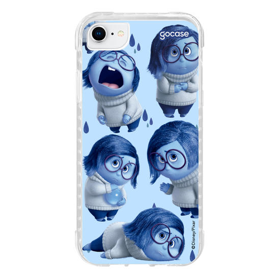 Capinha para celular Divertidamente - tristeza Patches