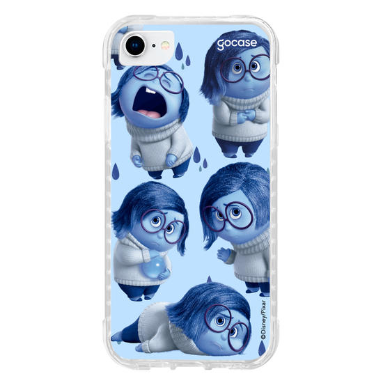 Capinha para celular Divertidamente - tristeza Patches