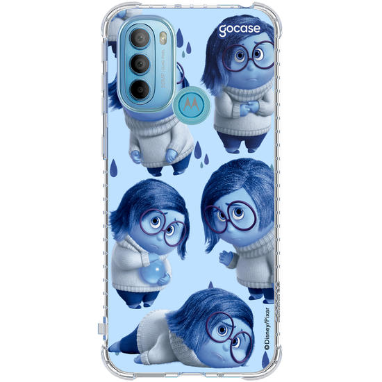 Capinha para celular Divertidamente - tristeza Patches