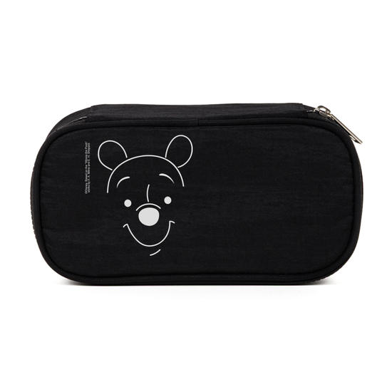 Estojo Box Fun Preto - Pooh - Lineart Big Face