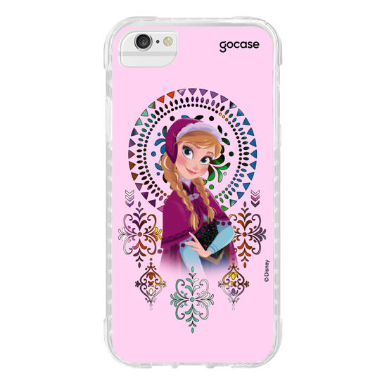 Capinha para celular Disney - Frozen - Anna Vitrais Coloridos 