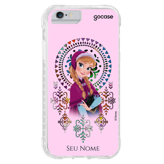 Capinha para celular Disney - Frozen - Anna Vitrais Coloridos 
