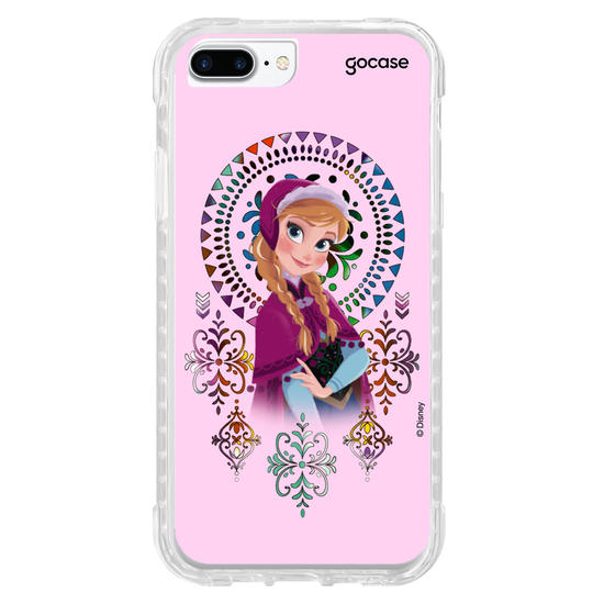 Capinha para celular Disney - Frozen - Anna Vitrais Coloridos 
