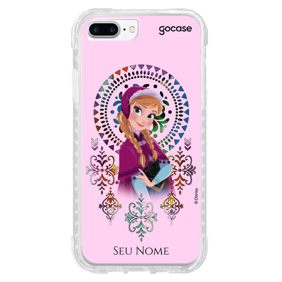 Capinha para celular Disney - Frozen - Anna Vitrais Coloridos 