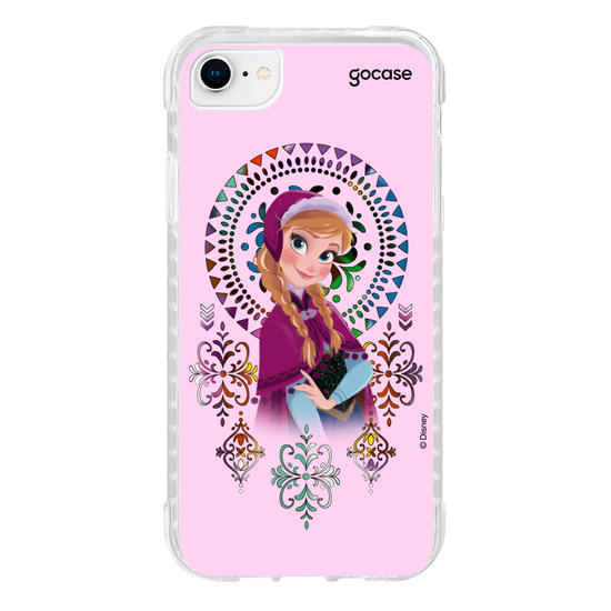 Capinha para celular Disney - Frozen - Anna Vitrais Coloridos 