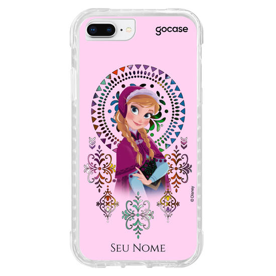 Capinha para celular Disney - Frozen - Anna Vitrais Coloridos 