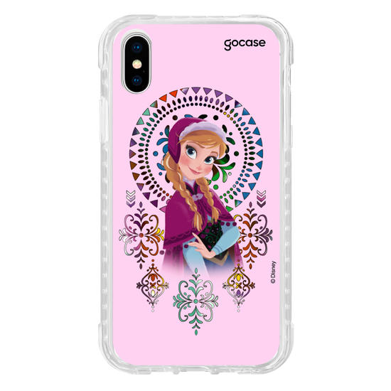 Capinha para celular Disney - Frozen - Anna Vitrais Coloridos 