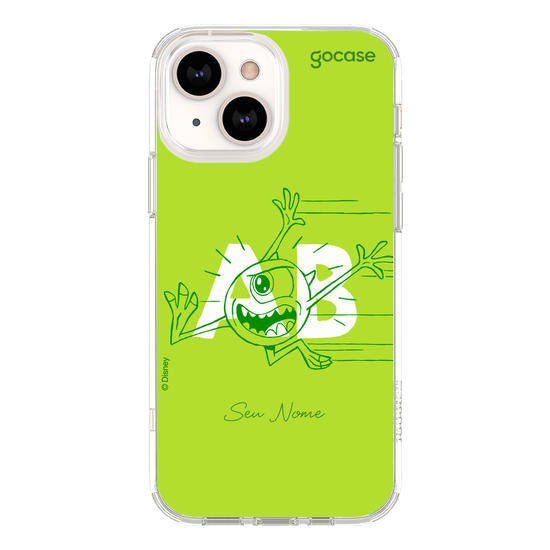 Capinha para celular Disney - Monstros S.A. - Iniciais Mike